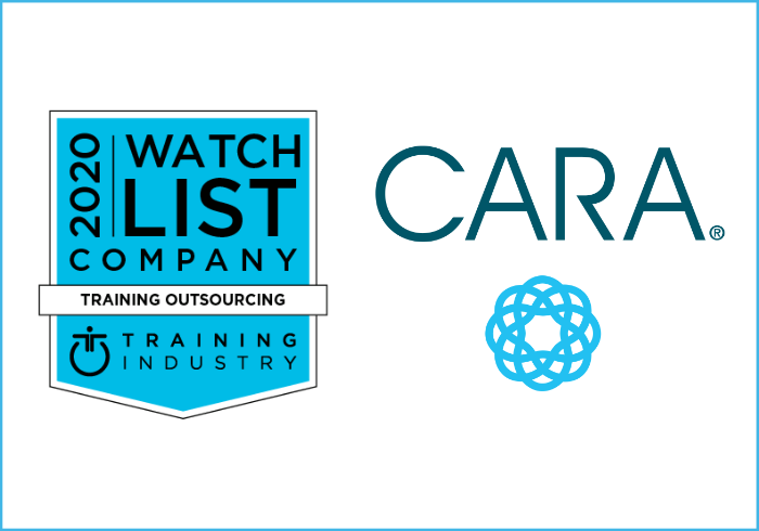 The CARA Group Named to 2020 Training Industry Top 20 Training Outsourcing Companies Watch List